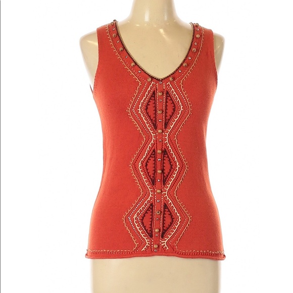 Harold's Tops - Harold’s beaded and embroidered sleeveless top or sweater vest